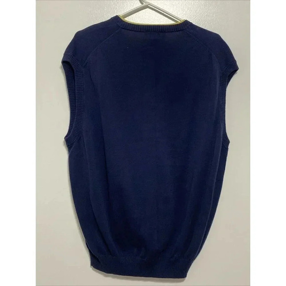 Jos A Bank Leadbetter Golf Mens Sleeveless Sweater Vest Extra Large Pima Cotton - Picture 2 of 7